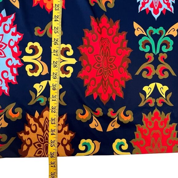 Gretchen Scott Jersey Mandarin Dress Size S Turkish Delight Maximalist Preppy - Picture 5 of 8